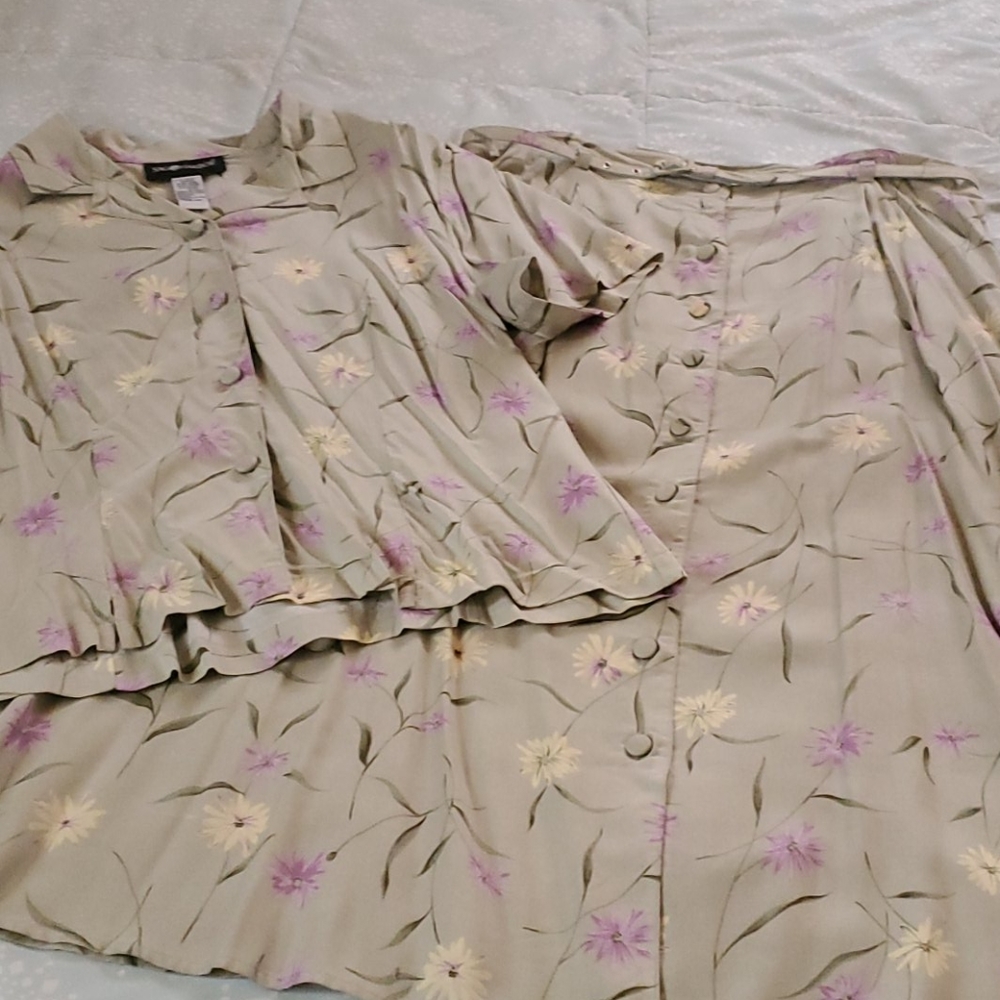 Sag Harbor 2-piece skirt & blouse size XL